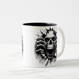 Halloween Skeleton 3D Mug Tweekleurige Koffiemok