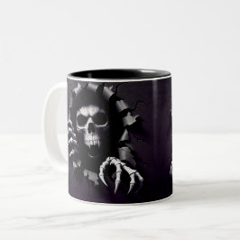 Halloween Skeleton 3D Mug Tweekleurige Koffiemok