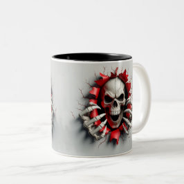 Halloween Skeleton 3D Mug Tweekleurige Koffiemok