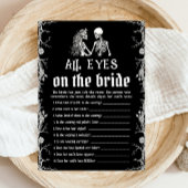 Halloween Skeleton All Eyes On The Bride Game bero Kaart