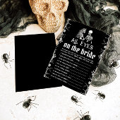Halloween Skeleton All Eyes On The Bride Game bero Kaart