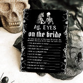 Halloween Skeleton All Eyes On The Bride Game bero Kaart