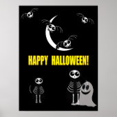 Halloween Skeleton Animals Gang Poster (Voorkant)