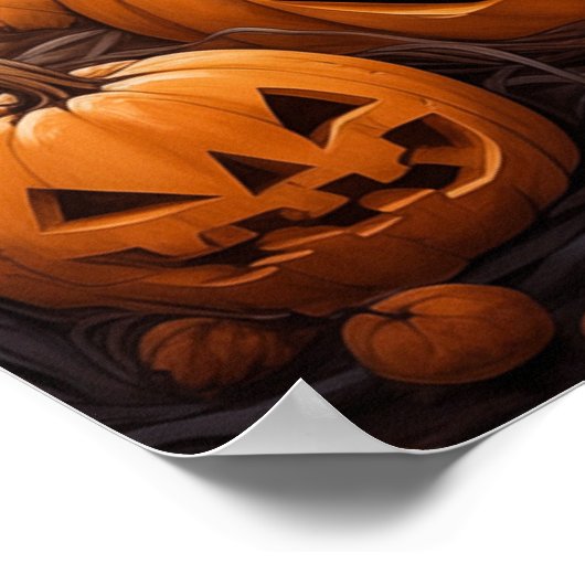 Halloween Skeleton Art Poster (Hoek)