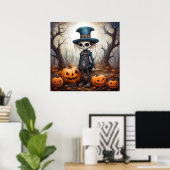 Halloween Skeleton Art Poster (Thuiskantoor)