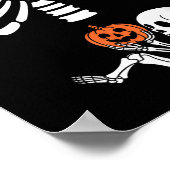 Halloween Skeleton Baby Rib Cage Maternity Pregnan Poster (Hoek)
