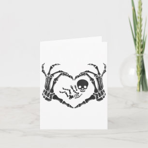 Halloween Skeleton Baby Rib Cage Zwanger Pompoen Kaart