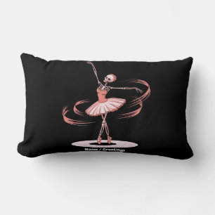 Halloween Skeleton Ballerina Ballet Danskostuum Kussen