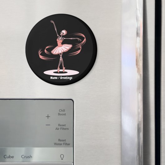 Halloween Skeleton Ballerina Ballet Danskostuum Magneet (Insitu (Koelkast))