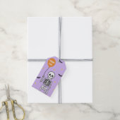 Halloween Skeleton Balloon Dank u Cadeaulabel (Met Touw)