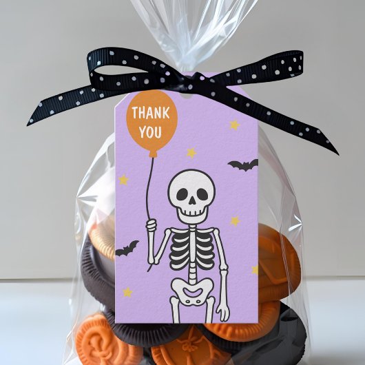 Halloween Skeleton Balloon Dank u Cadeaulabel
