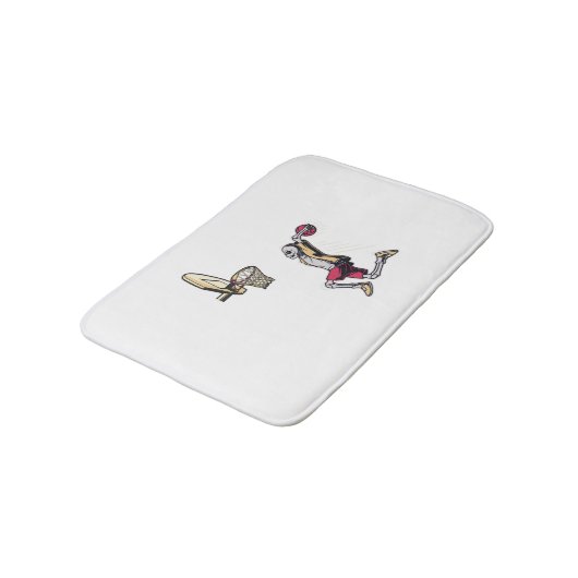 Halloween Skeleton Basketball Player Costuum Skull Badmat (Gekanteld)