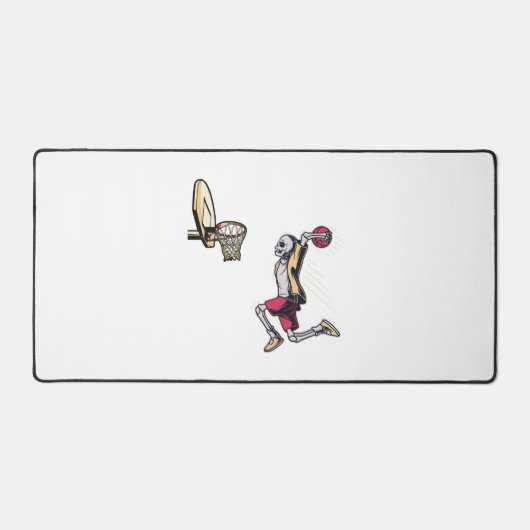 Halloween Skeleton Basketball Player Costuum Skull Bureaumat (Voorkant)