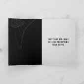 Halloween Skeleton Birthday Kaart (Binnen)