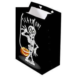 Halloween Skeleton Black Medium Cadeauzakje