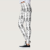 Halloween Skeleton Black White Comfortabel Leggings (Links)