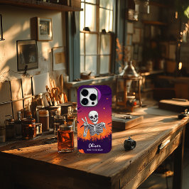 Halloween Skeleton "Bone To Be Wild!" Vredesteken Case-Mate iPhone 14 Pro Hoesje