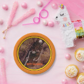 Halloween Skeleton Botten Scary Photo Ontworpen Papieren Bordje (Feest)