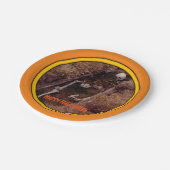 Halloween Skeleton Botten Scary Photo Ontworpen Papieren Bordje (Gekanteld)