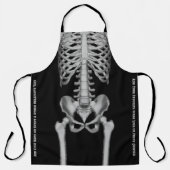 Halloween Skeleton Botten Spooky Funny X-ray Schort (Voorkant)