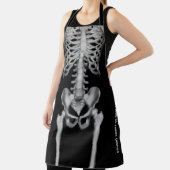 Halloween Skeleton Botten Spooky Funny X-ray Schort (Insitu)