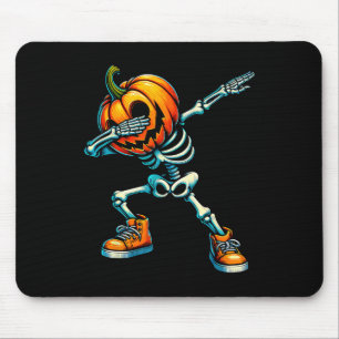 Halloween Skeleton Boys Trick Treat Funny Pumpkin Muismat