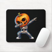 Halloween Skeleton Boys Trick Treat Funny Pumpkin Muismat (Met muis)