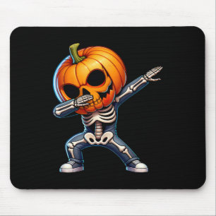 Halloween Skeleton Boys Trick Treat Funny Pumpkin Muismat