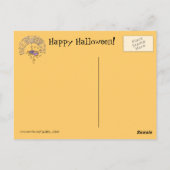 Halloween Skeleton Briefkaart (Achterkant)