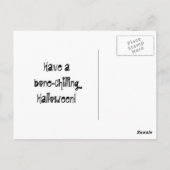 Halloween Skeleton Briefkaart (Achterkant)