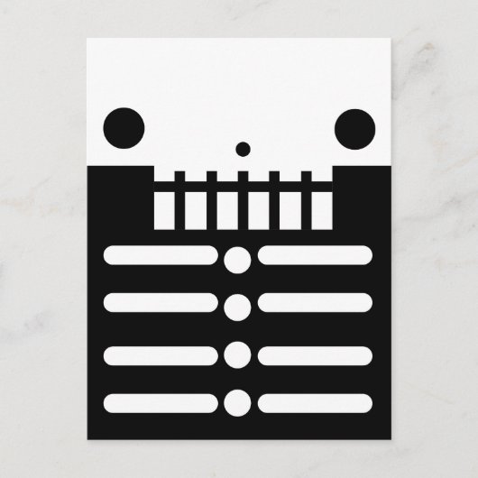 Halloween Skeleton Briefkaart (Voorkant)