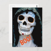 Halloween Skeleton Briefkaart (Voorkant / Achterkant)