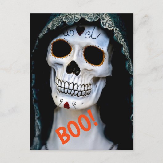 Halloween Skeleton Briefkaart (Voorkant)