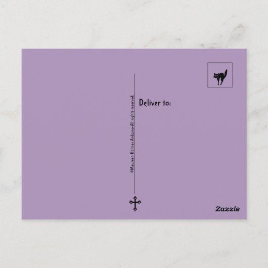 Halloween Skeleton Briefkaart (Achterkant)