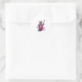 Halloween Skeleton Bubble Tea Ronde Sticker (Tas)