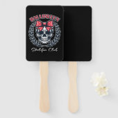 Halloween Skeleton Club Handwaaier (Voorkant en achterkant)