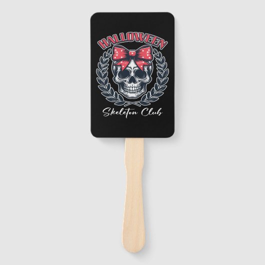 Halloween Skeleton Club Handwaaier (Voorkant)