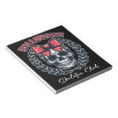 Halloween Skeleton Club Notitieblok (Schuin)