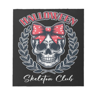 Halloween Skeleton Club Notitieblok