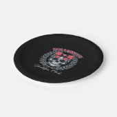 Halloween Skeleton Club Papieren Bordje (Gekanteld)