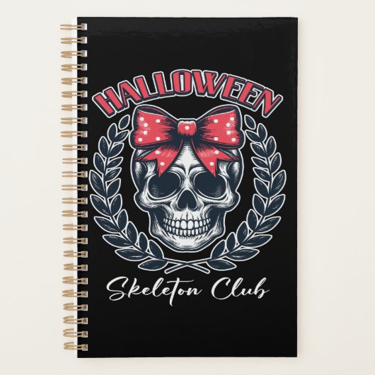 Halloween Skeleton Club Planner (Voorkant)