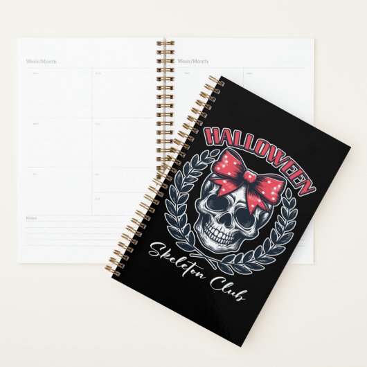 Halloween Skeleton Club Planner (Display)