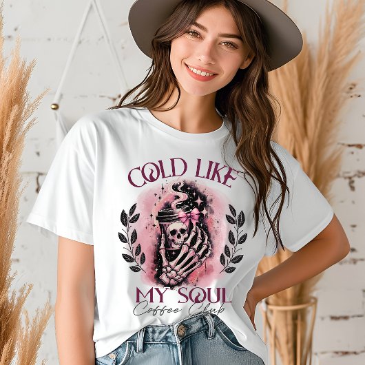 Halloween Skeleton Coffee Lover Grappig Tri-Blend Shirt