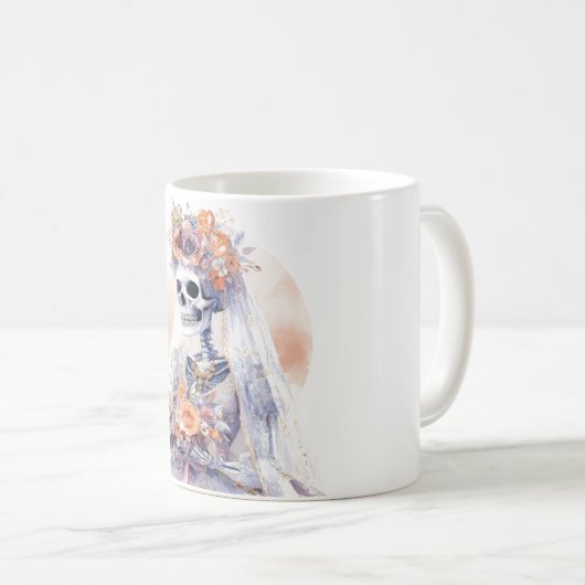 Halloween Skeleton Coffee Mok (Voorkant rechts)