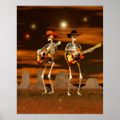 Halloween Skeleton Concert Poster (Voorkant)