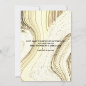 Halloween Skeleton Couple Gothic Wedding Kaart (Achterkant)