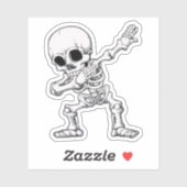 Halloween Skeleton Dabbing Sticker (Vel)