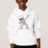 Halloween Skeleton Dabbing T-shirt (Voorkant)