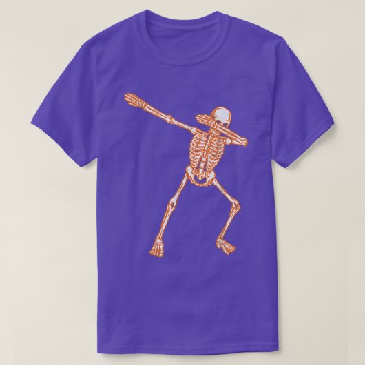 Halloween Skeleton Dabbing T-shirt (Design voorkant)
