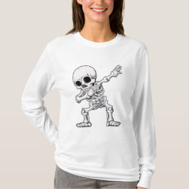 Halloween Skeleton Dabbing T-shirt